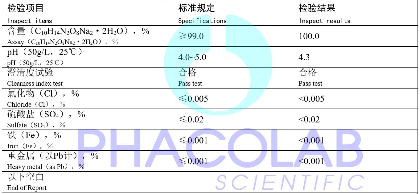 Xilong Ethylenediamine Tetraacetic Acid Edta C H N O